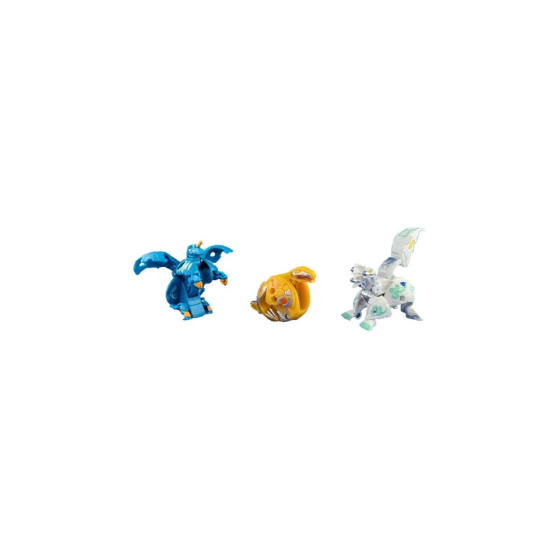 Spin Master Bakugan Evolutions Starter Pack mit 3 Bakugan, Geschicklichkeitsspiel(Ultra Haos Howlkor, Basic Aurelus Trox, Basic Aquos Pegatrix)