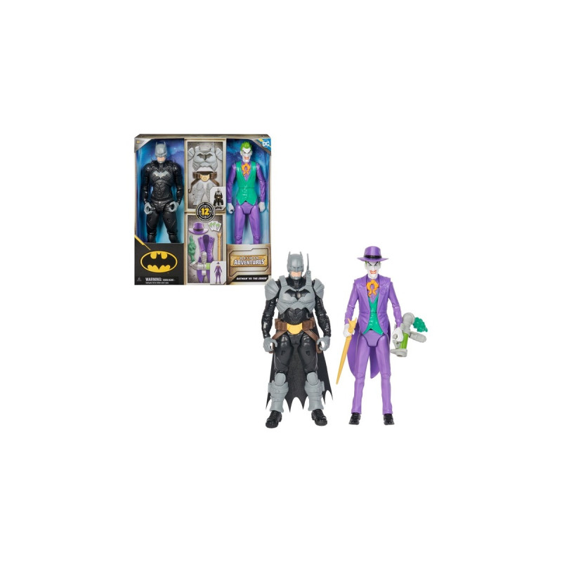 Spin Master Batman Adventures - Batman vs The Joker, Spielfigur(2er Set, 30 cm)