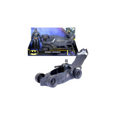 Spin Master Batman Batmobil, Spielfahrzeug(mit Verdeck zum Öffnen und 30 cm Batman-Actionfigur)