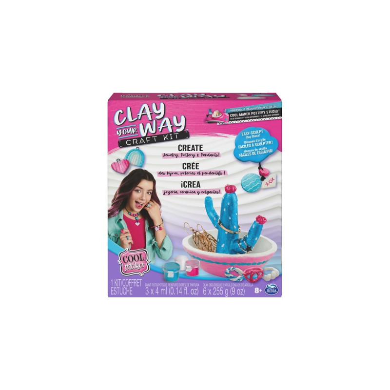 Spin Master Cool Maker Clay your Way Töpferset, Basteln