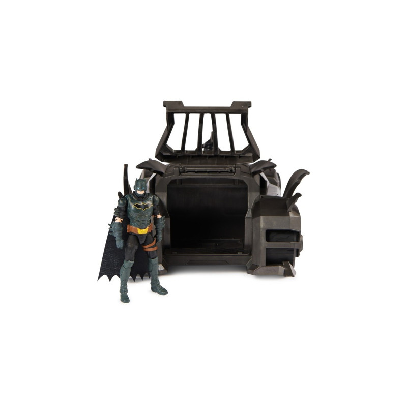 Spin Master DC Comics Batman - Offroad Batmobile mit Fanghaken-Katapult, Spielfahrzeug(schwarz)