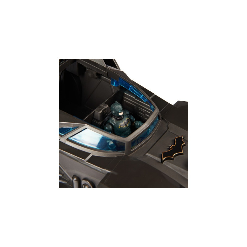 Spin Master DC Comics Batman - Offroad Batmobile mit Fanghaken-Katapult, Spielfahrzeug(schwarz)