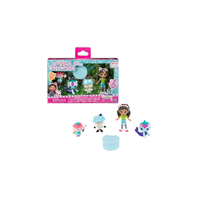 Spin Master DreamWorks Gabby's Dollhouse Cat Adventures - Camping Figuren Set, Spielfigur