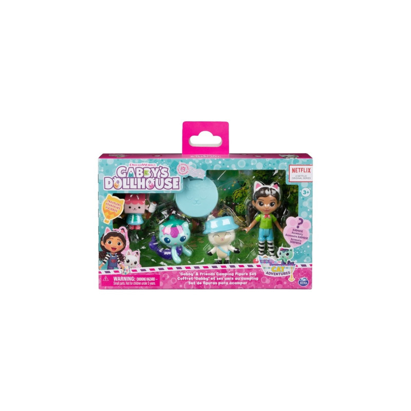 Spin Master DreamWorks Gabby's Dollhouse Cat Adventures - Camping Figuren Set, Spielfigur