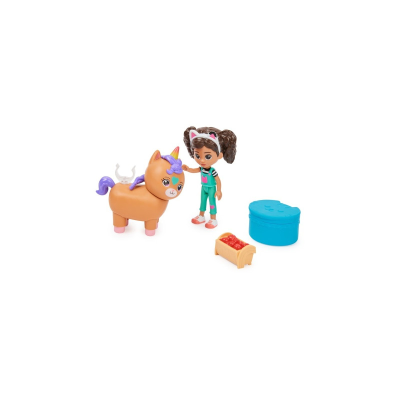 Spin Master DreamWorks Gabby's Dollhouse Cat Adventures - Cat-tivity Set Kittycorn Pferd, Spielfigur