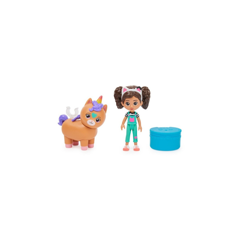 Spin Master DreamWorks Gabby's Dollhouse Cat Adventures - Cat-tivity Set Kittycorn Pferd, Spielfigur