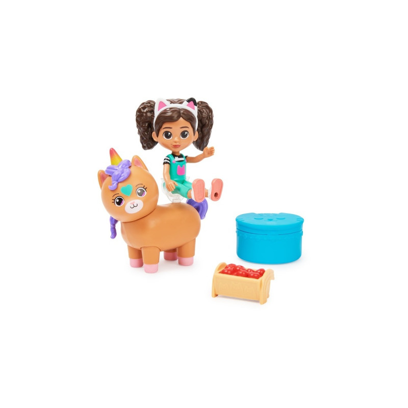 Spin Master DreamWorks Gabby's Dollhouse Cat Adventures - Cat-tivity Set Kittycorn Pferd, Spielfigur