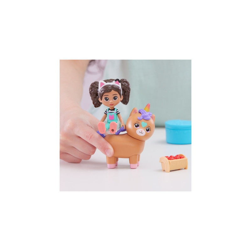 Spin Master DreamWorks Gabby's Dollhouse Cat Adventures - Cat-tivity Set Kittycorn Pferd, Spielfigur