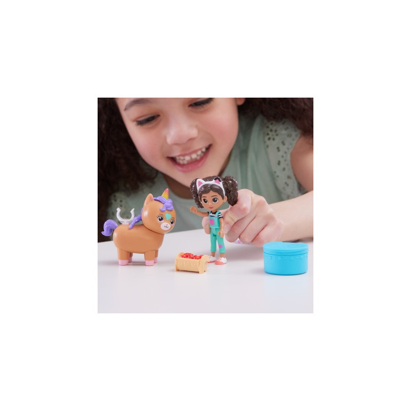 Spin Master DreamWorks Gabby's Dollhouse Cat Adventures - Cat-tivity Set Kittycorn Pferd, Spielfigur