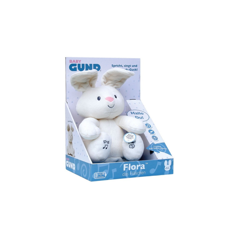 Spin Master GUND Flora, das singende und sprechende Häschen, Kuscheltier