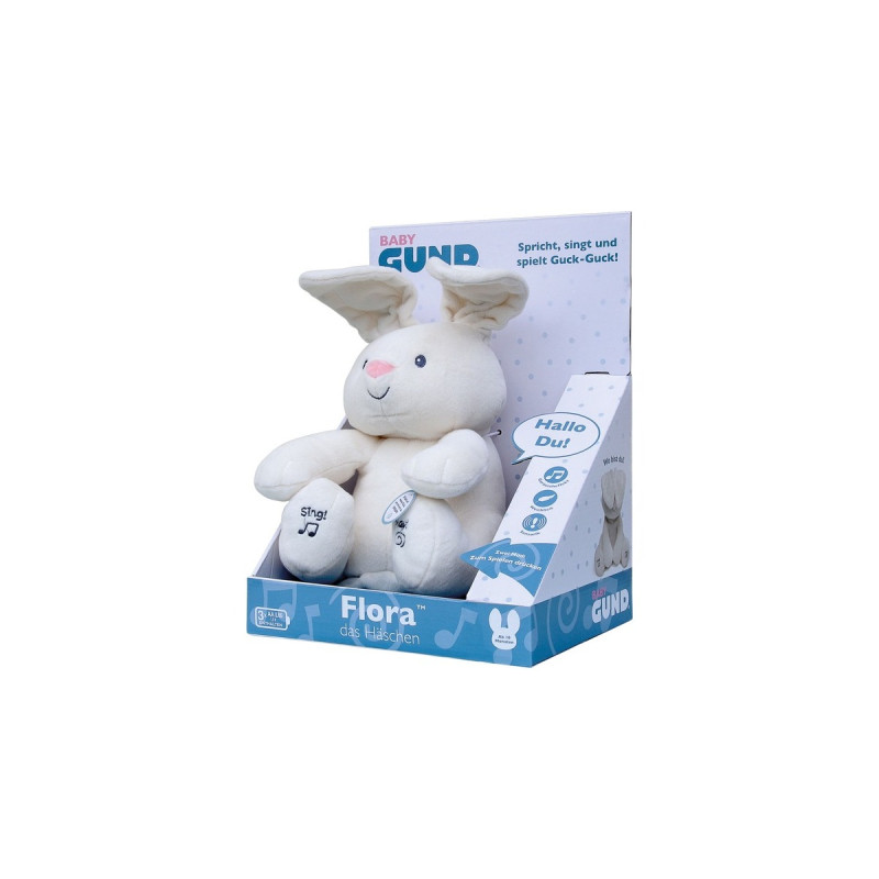 Spin Master GUND Flora, das singende und sprechende Häschen, Kuscheltier