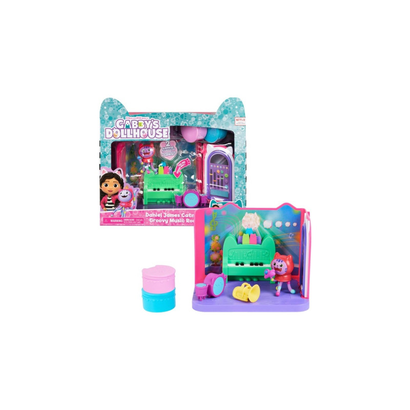 Spin Master Gabby's Dollhouse Deluxe Room – Groovy Music Room, Kulisse