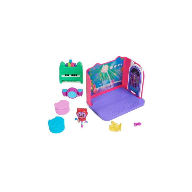 Spin Master Gabby's Dollhouse Deluxe Room – Groovy Music Room, Kulisse