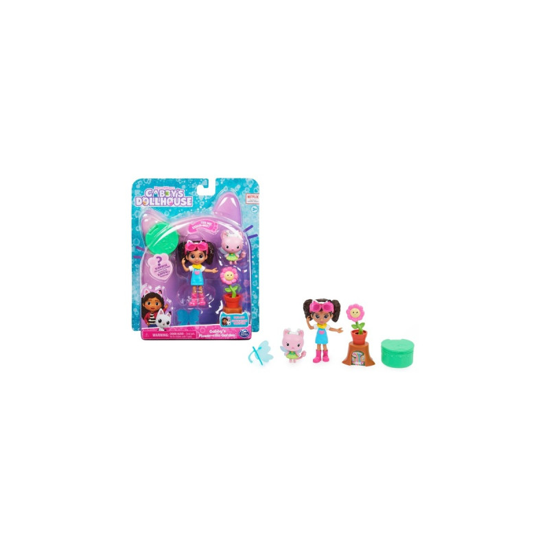 Spin Master Gabby's Dollhouse Gartenset mit Kitty Fee, Spielfigur