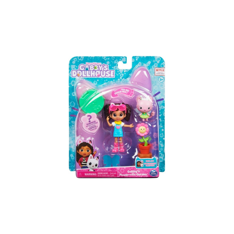 Spin Master Gabby's Dollhouse Gartenset mit Kitty Fee, Spielfigur