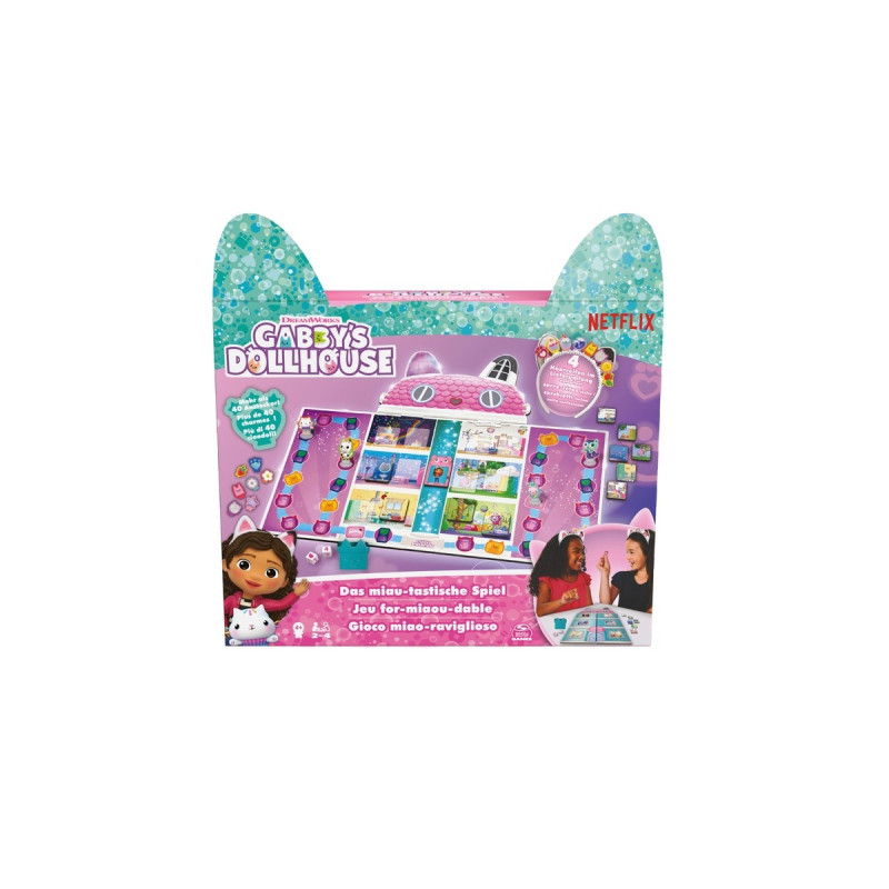 Spin Master Gabby‘s Dollhouse Miau-tastisches Spiel, Brettspiel