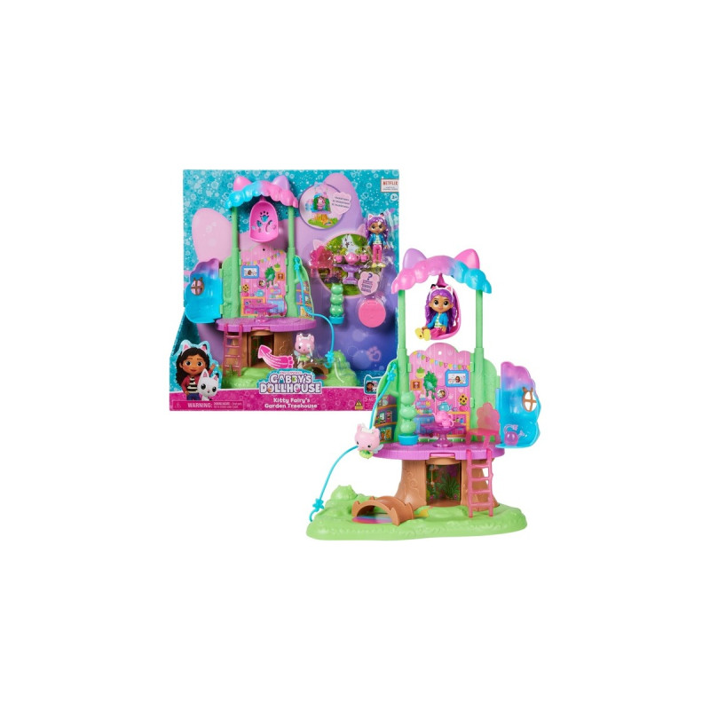 Spin Master Gabby's Dollhouse - Kitty Fairy's Garten Spielset, Kulisse