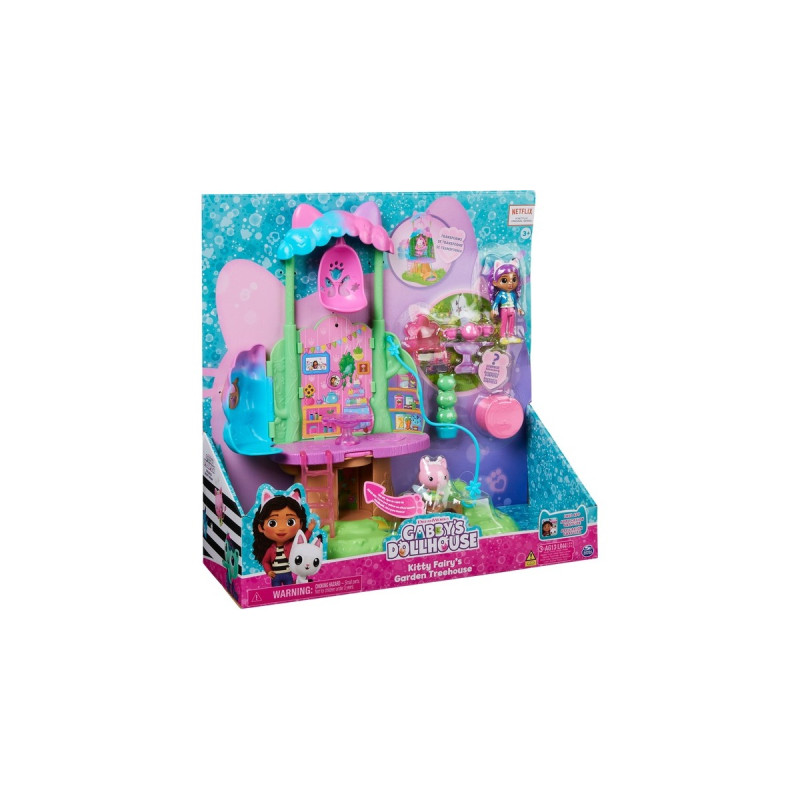 Spin Master Gabby's Dollhouse - Kitty Fairy's Garten Spielset, Kulisse