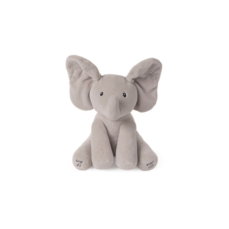 Spin Master Gund - Flappy interaktiver Elefant, Kuscheltier(grau, 30 cm)