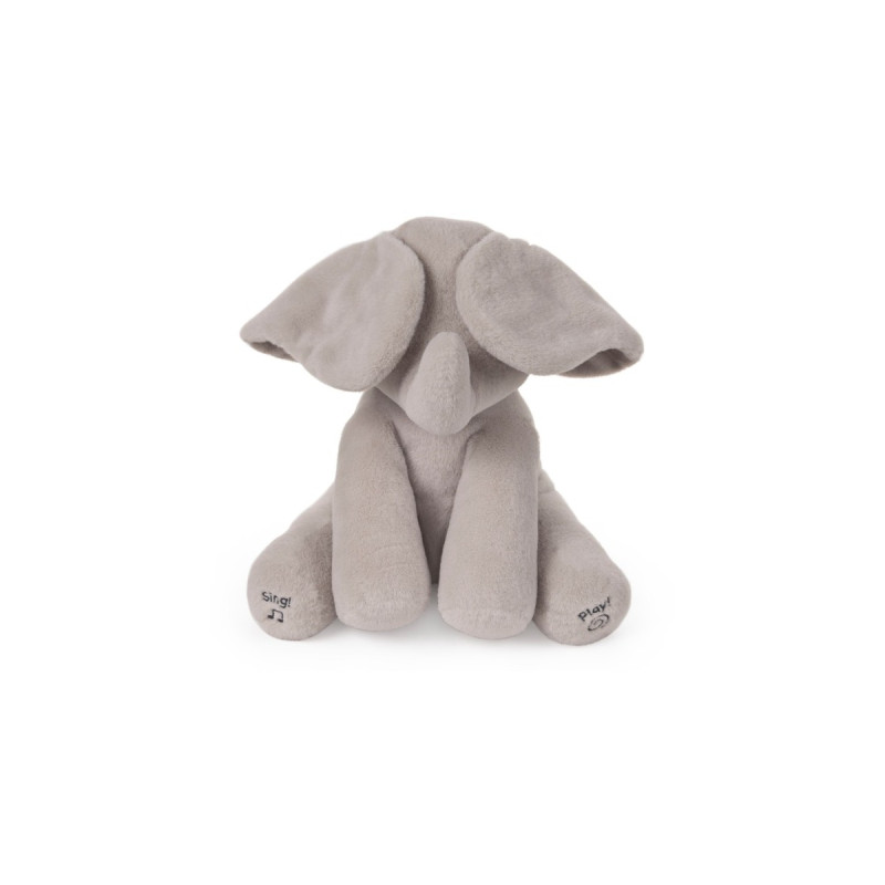 Spin Master Gund - Flappy interaktiver Elefant, Kuscheltier(grau, 30 cm)