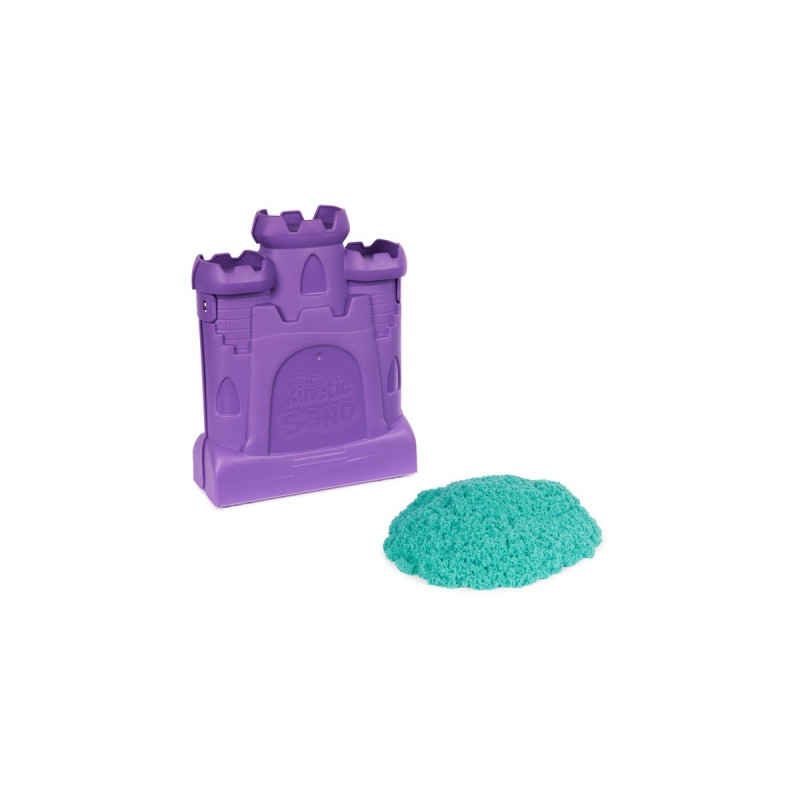Spin Master Kinetic Sand - Burgen Köfferchen, Spielsand(453 Gramm Sand)
