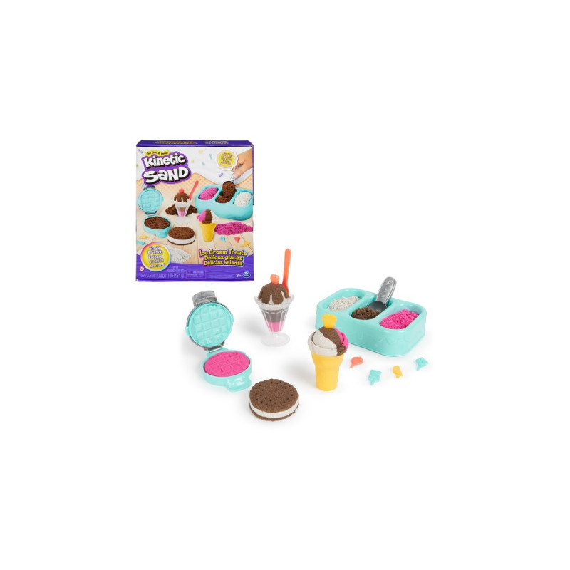 Spin Master Kinetic Sand - Eiscreme Set, Spielsand(454 Gramm Sand)