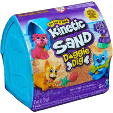 Spin Master Kinetic Sand - Hunde Häuschen, Spielsand(170 Gramm Sand)
