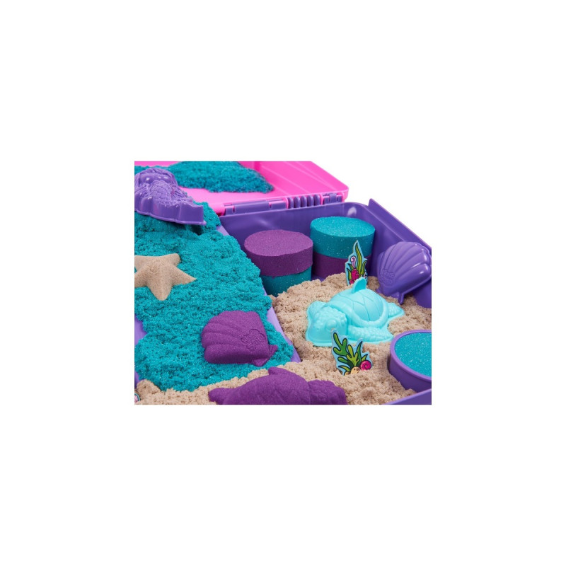 Spin Master Kinetic Sand - Meerjungfrauen Koffer, Spielsand