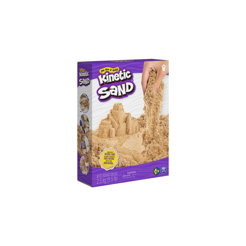 Spin Master Kinetic Sand - Naturbraun, Spielsand(2,5 Kilogramm Sand)