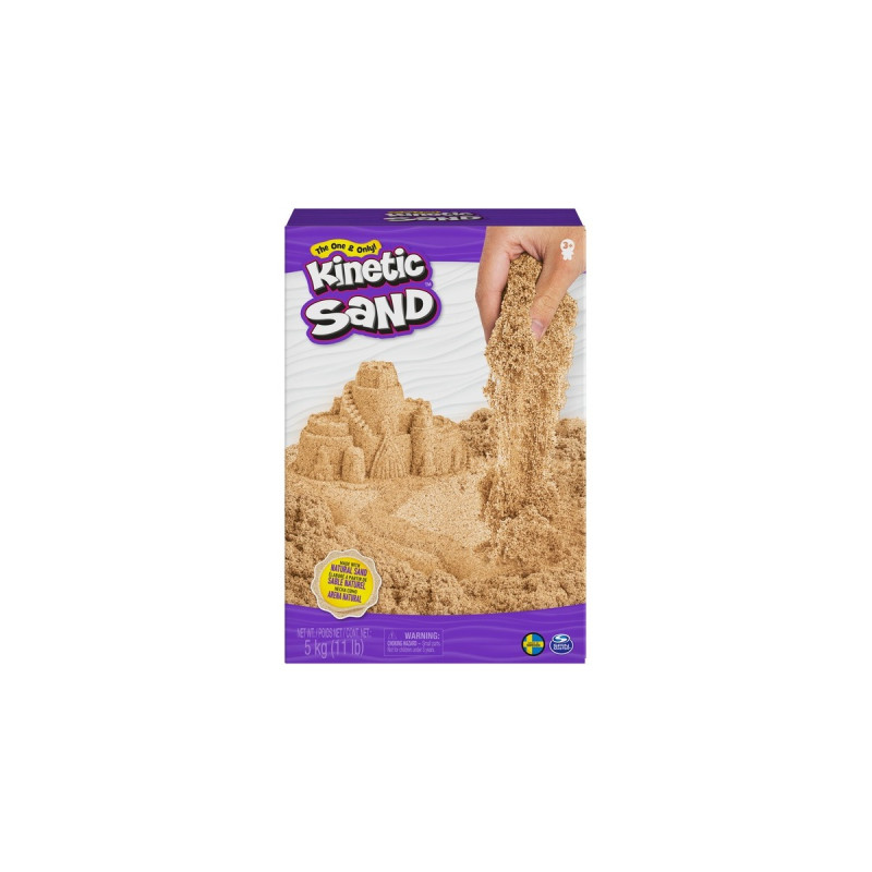 Spin Master Kinetic Sand - Naturbraun, Spielsand(5 Kilogramm Sand)