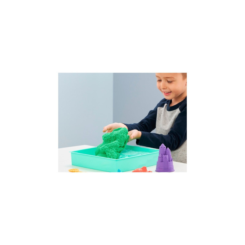 Spin Master Kinetic Sand - Sandbox Set grün, Spielsand(454 Gramm Sand)