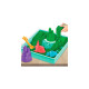 Spin Master Kinetic Sand - Sandbox Set grün, Spielsand(454 Gramm Sand)