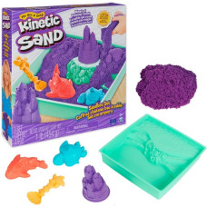 Spin Master Kinetic Sand - Sandbox Set lila, Spielsand(454 Gramm Sand)