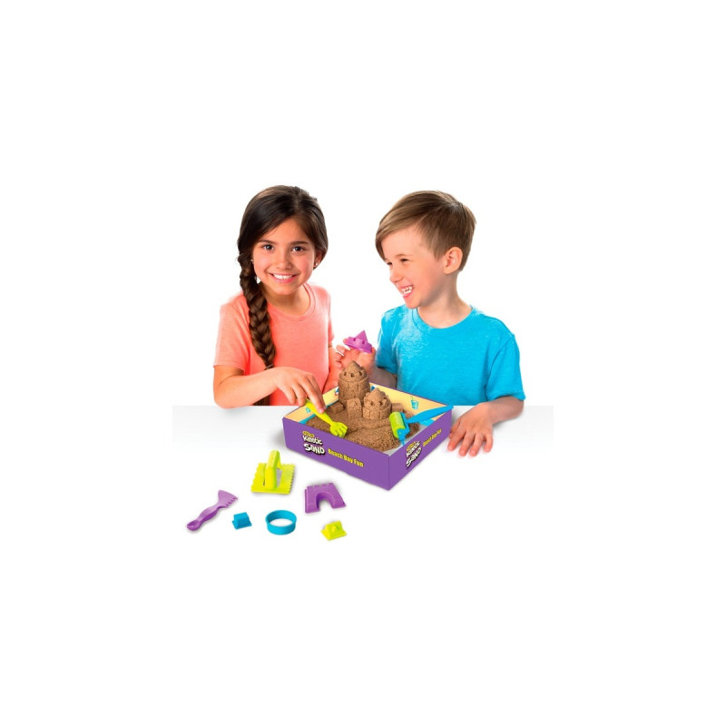 Spin Master Kinetic Sand - Strandspaß Set, Spielsand(340 Gramm)