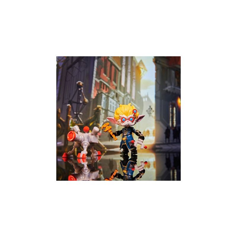 Spin Master League of Legends - 10cm Actionfiguren 5er Pack , Spielfigur(Vi, Caitlyn, Ekko, Heimerdinger und exklusiver Jinx, jeweils mit Accessoires, Ausstellungssockel)