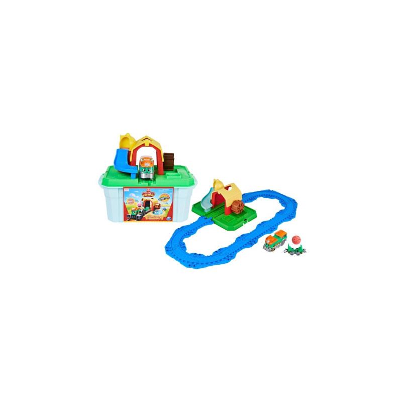 Spin Master Mighty Express Farmbahnhof Spielset mit Farm-Frieda, Spielfahrzeug