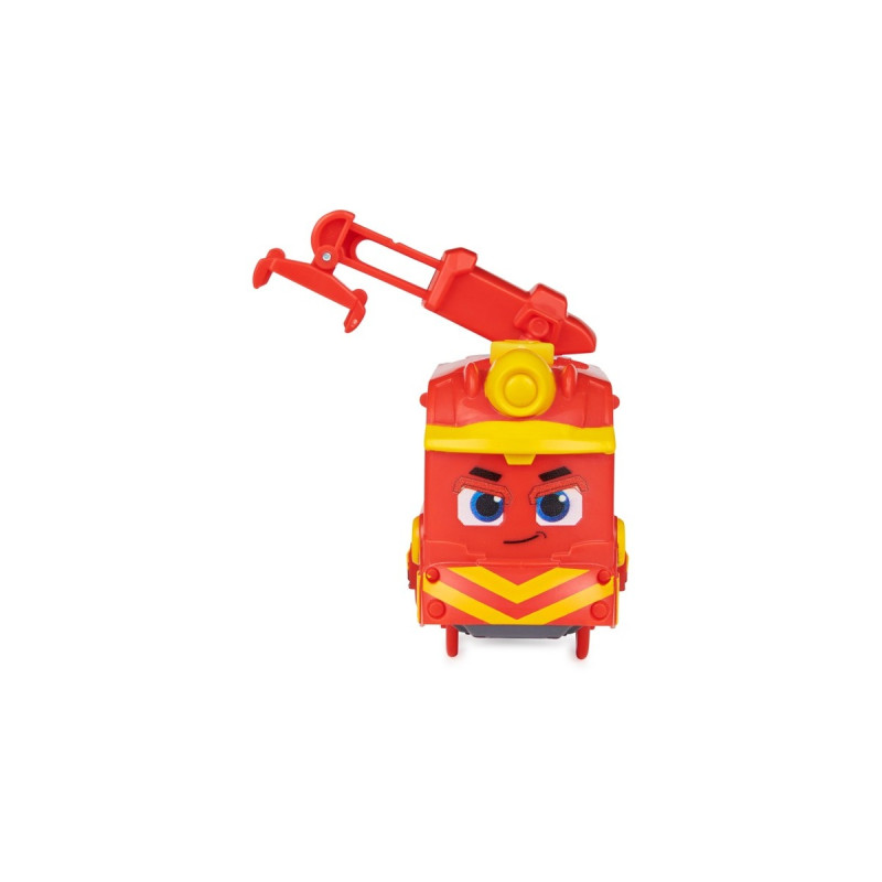 Spin Master Mighty Express Motorisierter Zug Frachter Nick mit Güterwaggon, Spielfahrzeug(rot/gelb)