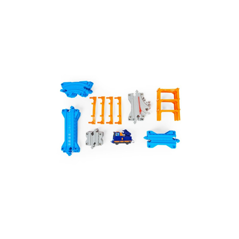 Spin Master Mighty Express Schienen-Set mit Push-and-Go Zug Mechaniker Milo, Spielfahrzeug