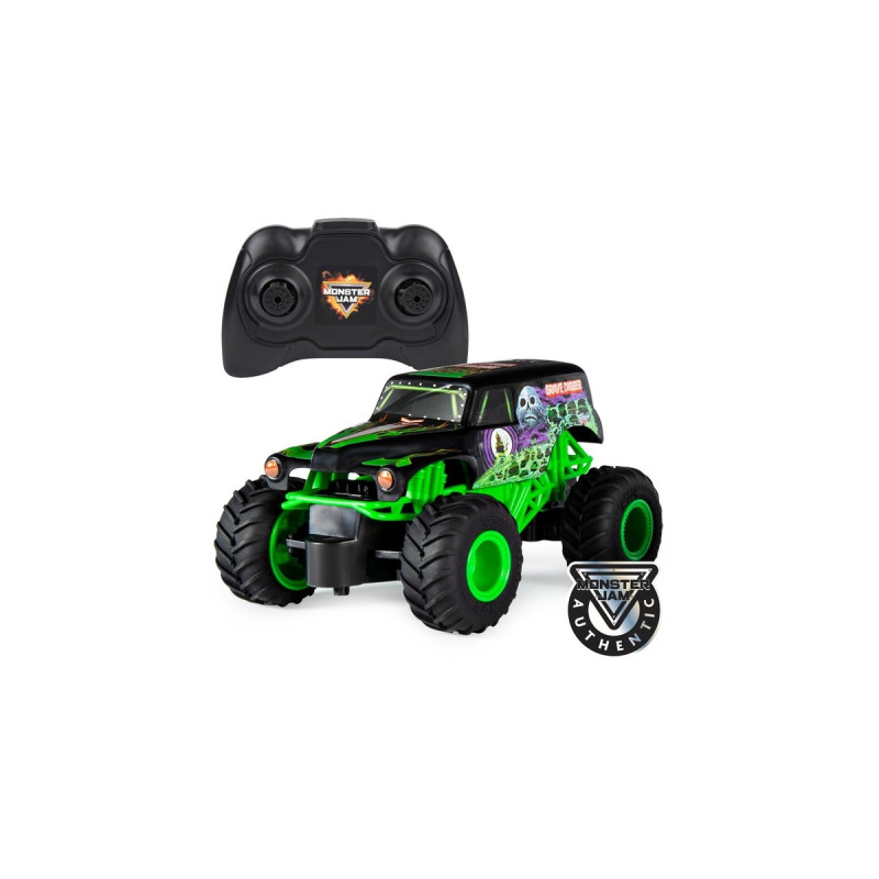 Spin Master Monster Jam Grave Digger, RC(schwarz/grün, 1:24)