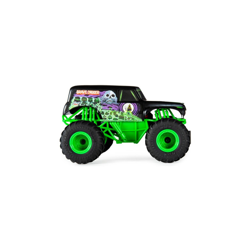 Spin Master Monster Jam Grave Digger, RC(schwarz/grün, 1:24)
