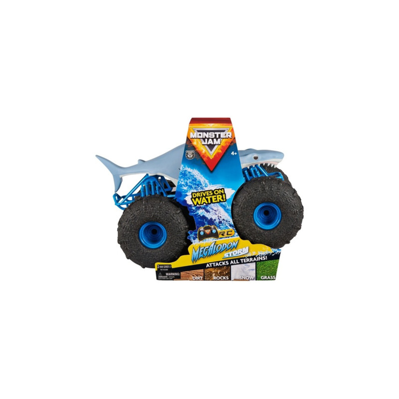 Spin Master Monster Jam Megalodon Storm, RC(hellblau, 1:15)