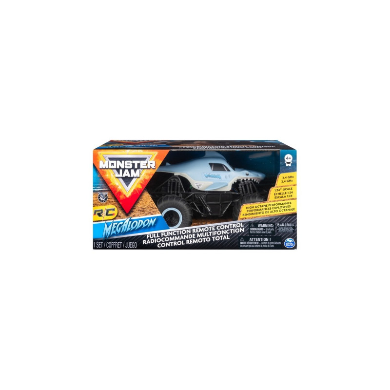 Spin Master Monster Jam Megalodon, RC(hellblau, 1:24)