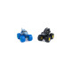 Spin Master Monster Jam - Batmobil vs. Megalodon, Spielfahrzeug(2er-Pack, Maßstab 1:64)