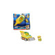Spin Master Paw Patrol Aqua Pups - Basis Fahrzeug im Hammerhai-Design mit Rubble-Welpenfigur, Spielfahrzeug