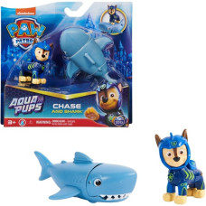 Spin Master Paw Patrol Aqua Pups - Hero Pups-Set mit Chase-Welpenfigur und Hai-Figur, Spielfigur
