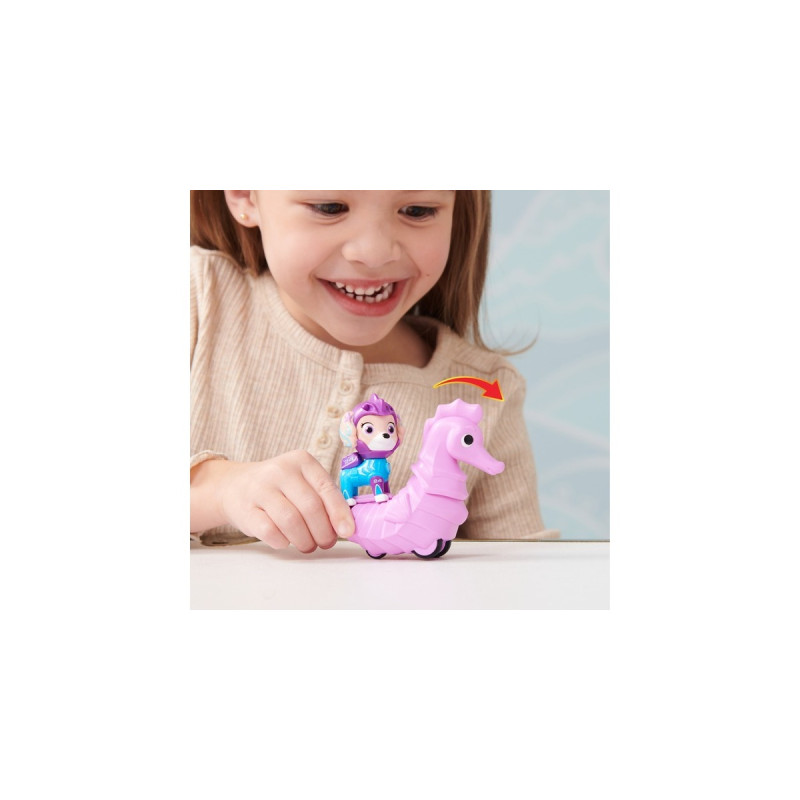 Spin Master Paw Patrol Aqua Pups - Hero Pups-Set mit Coral-Welpenfigur und Seepferd-Figur, Spielfigur
