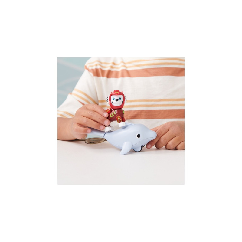 Spin Master Paw Patrol Aqua Pups - Hero Pups-Set mit Marshall-Welpenfigur und Delfin-Figur, Spielfigur