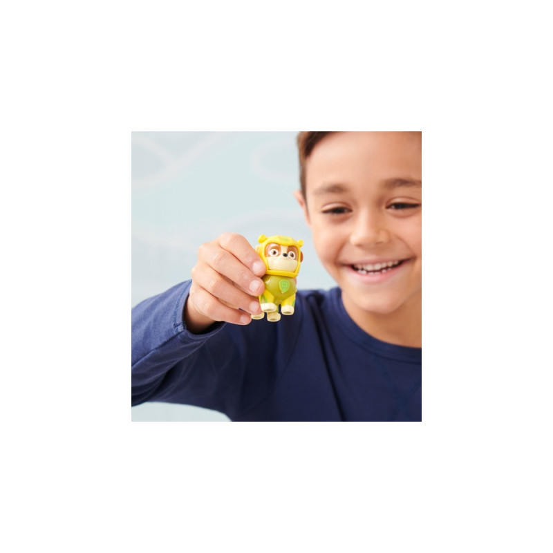 Spin Master Paw Patrol Aqua Pups - Hero Pups-Set mit Rubble-Welpenfigur und Hammerhai-Figur, Spielfigur