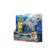Spin Master Paw Patrol Aqua Pups - Hero Pups-Set mit Rubble-Welpenfigur und Hammerhai-Figur, Spielfigur