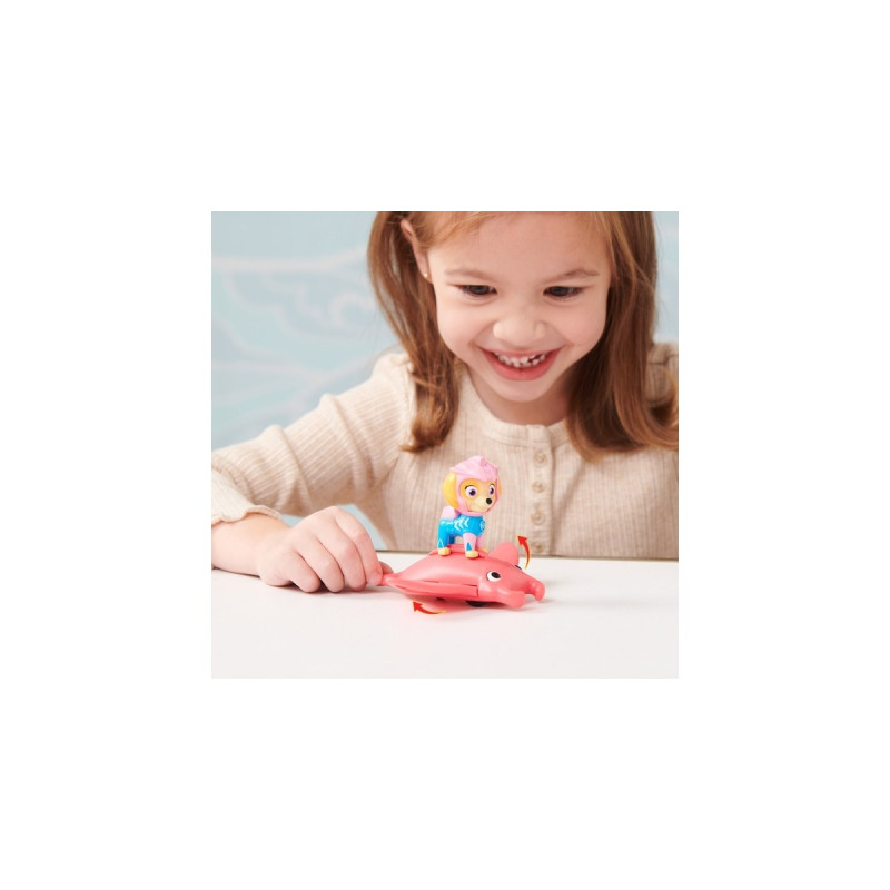 Spin Master Paw Patrol Aqua Pups - Hero Pups-Set mit Skye-Welpenfigur und Rochen-Figur, Spielfigur